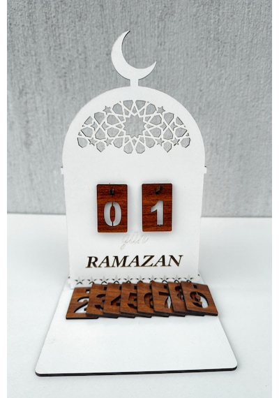 Ahşap Dekoratif Ramazan Takvim İmsakiye
