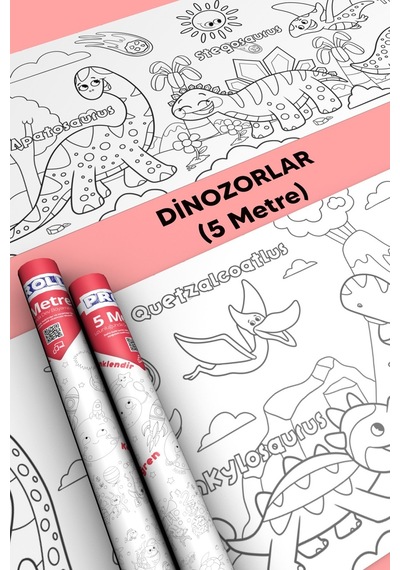 Dinozor Boyama Kağıdı