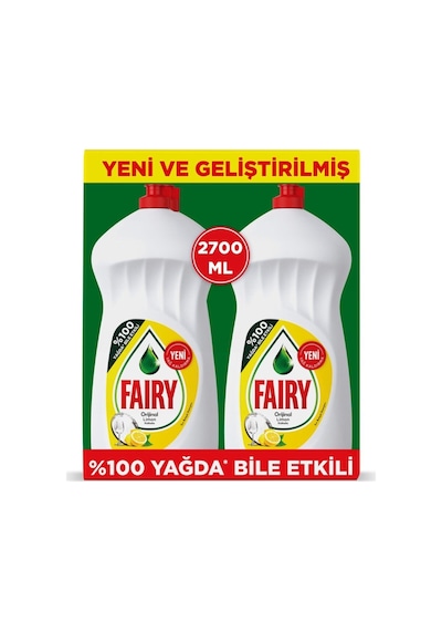 Faıry Sıvı Bulaşık Deterjanı Limon Avantaj Paketi 2700 Ml 2 X 1350 Ml