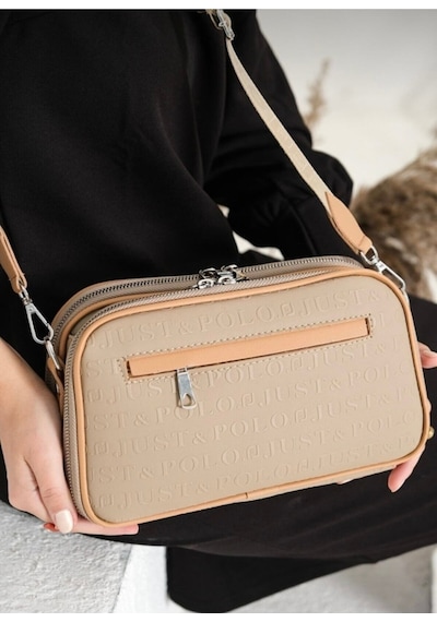 Just Polo Omuz Askılı Çapraz Kadın Çantası Kum 56302420