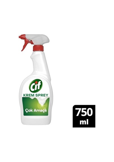 Krem Sprey Çok Amaçlı Amonyak Yüzey Temizleyici Yağ Ve Kir Çıkarıcı 750 Ml 0