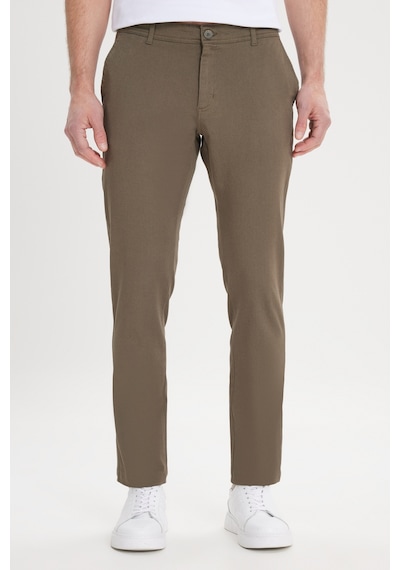 Ac&Co / Altınyıldız Classics Slim Fit Dar Kesim Pamuklu Esnek Chino Erkek  Pantolon - Haki