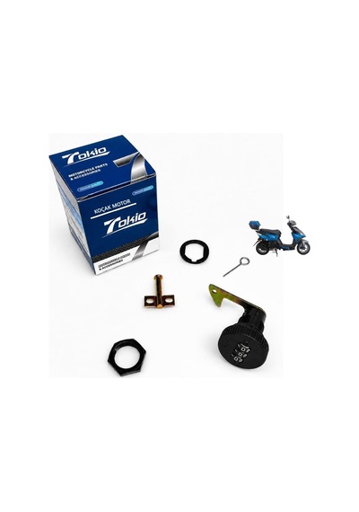 Falcon Nitro 50cc Port Bagaj Arka Çanta Kilidi Şifreli Siyah