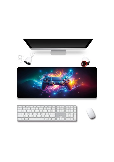 Sonictouch Klavye Mousepad 32x70cm Dikişsiz Pürüzsüz Sıvı Geçirmez Kaymaz Taban Enerji Modu