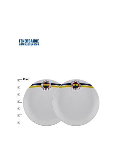 Neva N3428 Fenerbahçe Lisanslı Arma Logo 2'li Servis Tabağı Fb-ZC148TDS01