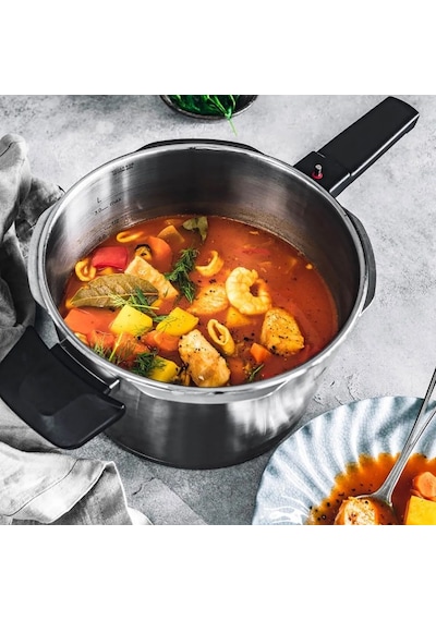 Fissler Vitaquick Glossy 6+3,5lt Düdüklü Tencere Gri