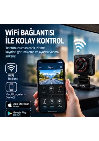 Izcp1 Araç İçi Kamera +  Park Modu