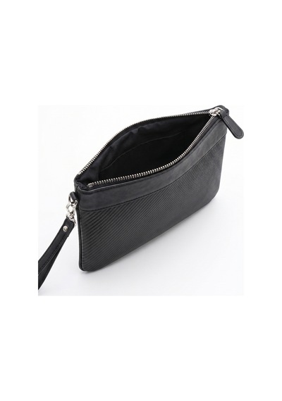 Zenıx Siyah Desenli Kadın Clutch Çanta