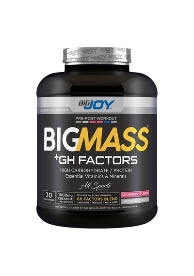 Bigjoy BIGMASS Gainer GH FACTORS 3000g  Çilek