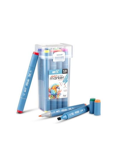 Art-x Sketch Marker Çift Taraflı 12 Renk