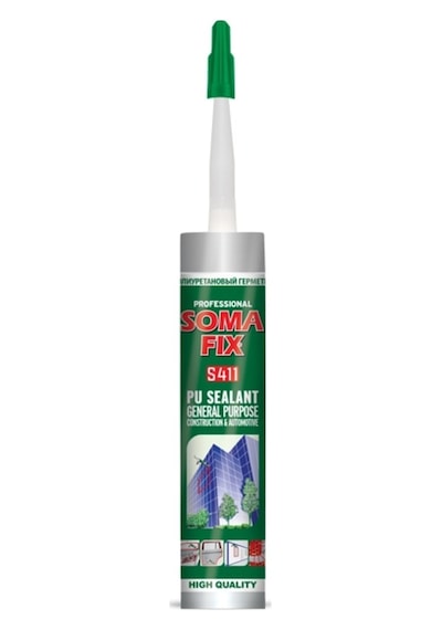 12 Adet 280 Ml Beyaz Somafix Poliüretan Mastik Dış Cephe Pu Koli Beyaz