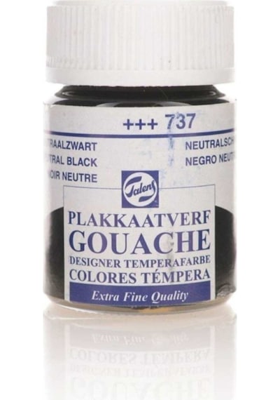 Talens Guaj Boya 16 Ml - Black 737 Siyah