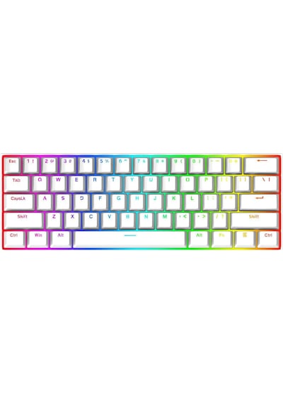Redragon K630w-rgb Dragonborn Blue Switch%60 Tr Q Beyaz Mekanik K