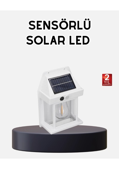 Mey İthalat Solar Sensörlü Dış Mekan Lamba 3 Işık Modlu Ve Ip65 Dayanıklı
