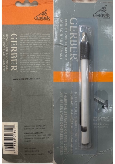 Gerber Microtech Sharpener Kamp Bıçak Kanca Elmas Uç Hassas Bileyici Gri