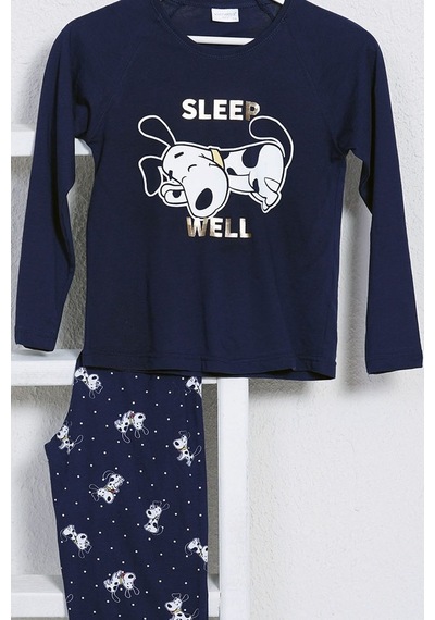 Vienetta Erkek Çocuk O Yaka Reglan U.Kol Pijama Takım1714,3-7 Yaş