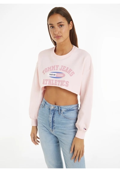 Tjw Ultr Crp Tj Ath Crew Sweatshirt Pembe