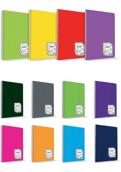 Çınar Colormaxi A4 60 Yaprak Kareli Spiralli Plastik Kapak Defter 1 Adet