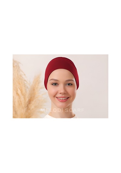 Melodi Scarf Tesettür Silikonlu Kaymaz Bone - Likralı Bağlamalı Bone - Sıkmayan Rahat Nefes Alan Kumaş Bordo Melodi Scarf Tesettür Silikonlu Kaymaz Bone - Likralı Bağlamalı Bone - Sıkmayan Rahat Nefes Alan Kumaş Bordo