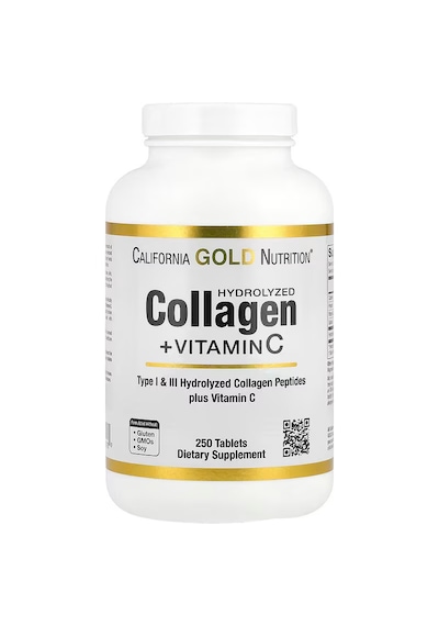 California Gold Nutrition, Hydrolyzed Collagen Kolajen + Vitami