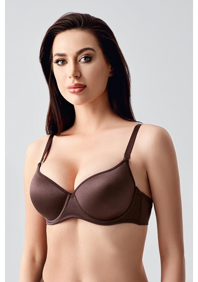 New Bra Kadın B Kap Desteksiz Sütyen Kahve 7900 Kahverengi