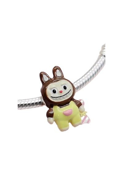 Sarı Canavar Bebek Charm Gümüş