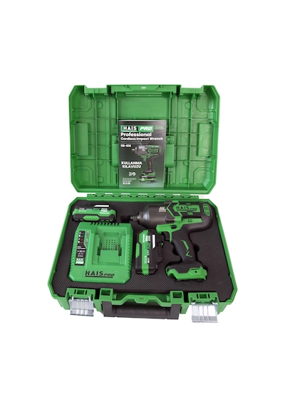 Haispro RB-818 Akülü Somun Sıkma + Haispro 2x4.0AH Akü Set