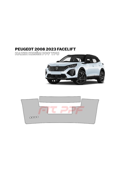 Peugeot 2008 - 2023 Facelıft 210 Mikron Premium Tpu Ppf Kaplama Seti-arka Kapılar