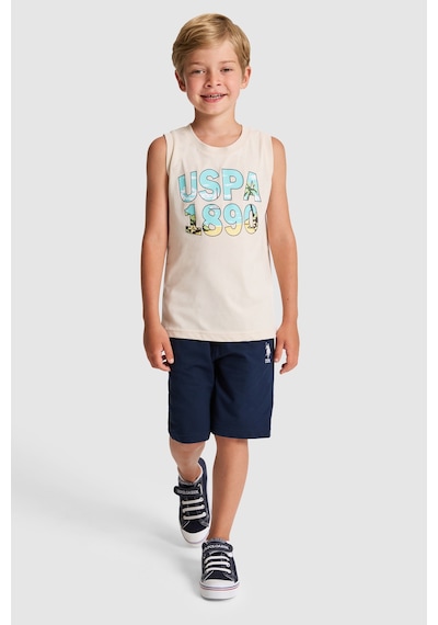 U.S. Polo Assn. Erkek Çocuk Bej Pijama Takım 50328674-vr011