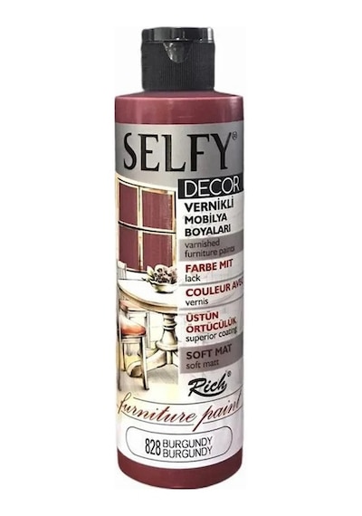 Rich Selfy Decor Vernikli Boya 240Cc 828 Burgundy