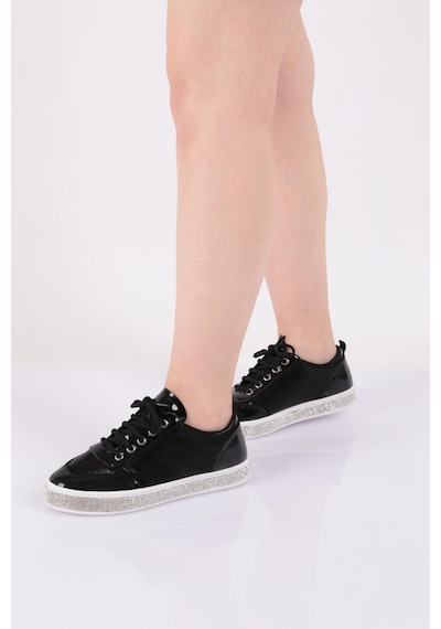 Dgn 2412 Kadin Sneaker Ayakkabi 2412-1571-R1645 Siyah