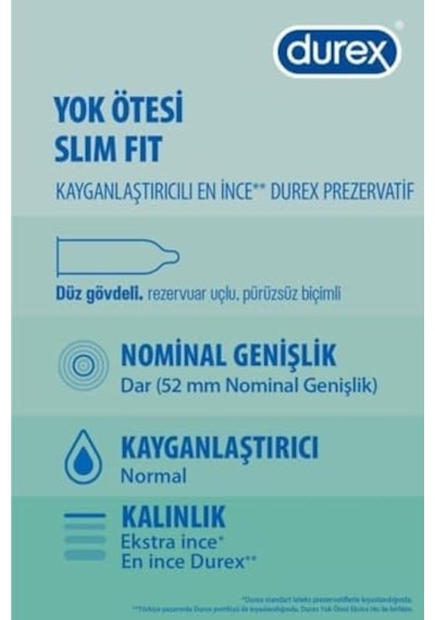 Yok Ötesi Slim Fit 20 Prezervatif