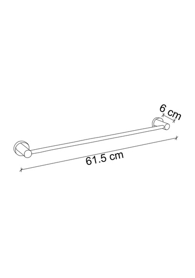 Fontana Uzun Havluluk Fj-20105 Krom Krom