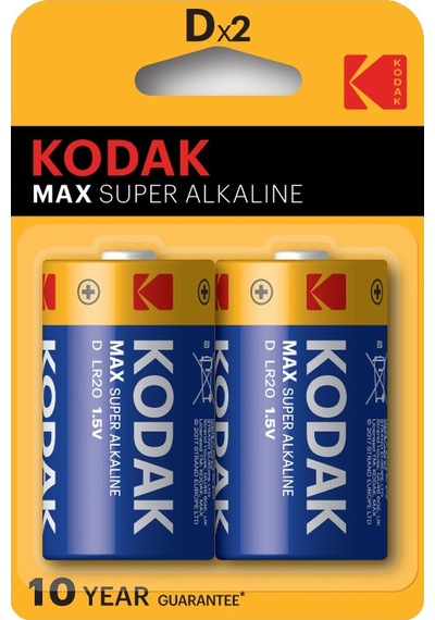 Kodak Max 2'li Alkalin Büyük Pil
