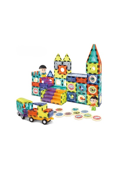 Plastik Kutuda Magnetic Yapı Blokları 3d Puzzle 71 Parça 6.5 Cm