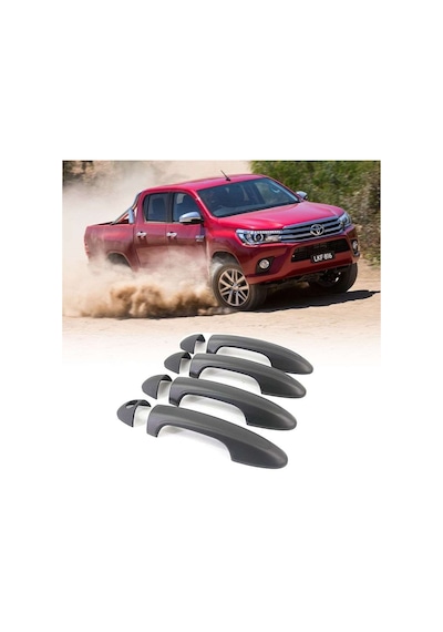 Toyota Uyumlu Hilux 2016 Sonrası Kapı Kolu Abs Siyah
