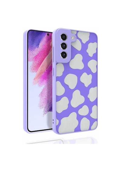 Galaxy S21 Fe Kılıf Desenli Kamera Korumalı Parlak Zore Nora Kapak NO6