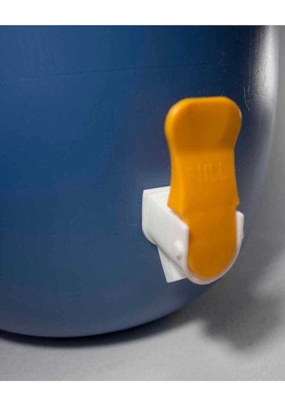 Musluklu 40 L Litre Varil Içi Beyaz Plastik Yağ Turşu Bidon Mavi