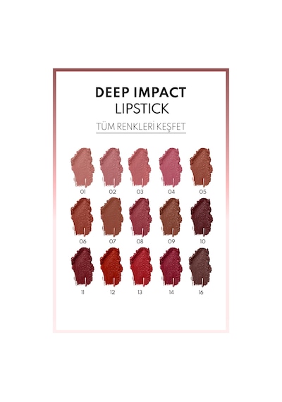 Note Cosmetique Deep Impact Lipstick Kremsi Dokulu Yarı Parlak Ruj 07 Warm Chocolatte - Kahverengi Note Cosmetique Deep Impact Lipstick Kremsi Dokulu Yarı Parlak Ruj 07 Warm Chocolatte - Kahverengi