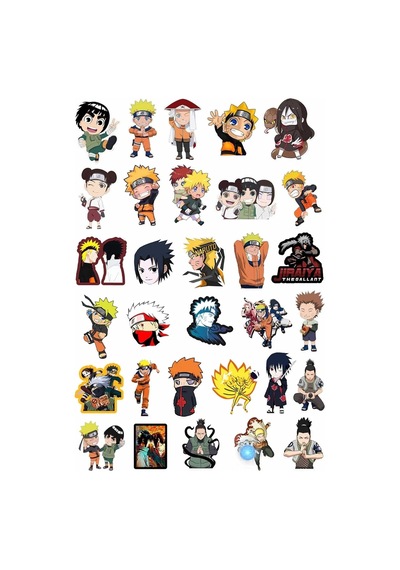 Naruto Anime 31'li Sticker Paketi