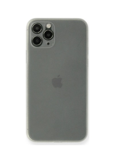 Newface - 341 - İphone 11 Pro Max Kılıf Pp Ultra İnce Kapak - Kmrsfres - - Beyaz