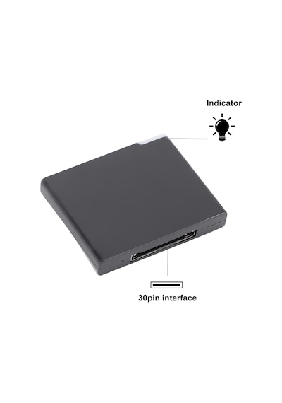 30 Pin Bluetooth Adaptörü, 4 Mbps Ses Alıcısı Bluetooth 5.0 Ile Müzik Alıcısı A2dp V1.2 Telefon Için Kablosuz Ses Adaptörü, Dock Için