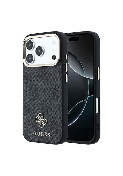 İphone 17 Pro Kılıf Guess Orjinal Lisanslı M-safe Özellikli Small 4g Ve Classic Logolu Kapak Siyah