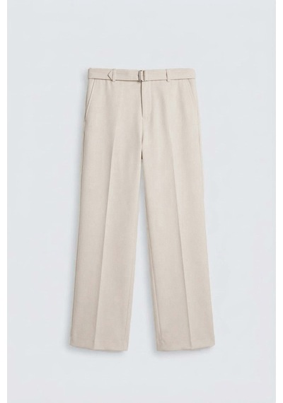 Antioch Relaxed Fit Kemerli Erkek Pantolon Bej