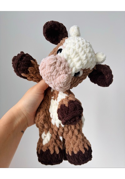 Caramel The Cow Uyku Arkadaşı Açık Kahverengi - Beyaz