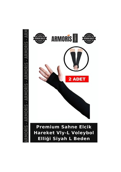 Premium Sahne Elcik Hareket Vly-l Voleybol Elliği Siyah L Beden