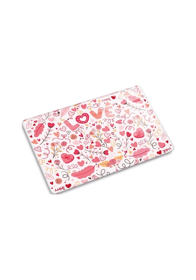 Decorita Cam Kesme Tahtası|Love - Renkli|20cm x 30cm