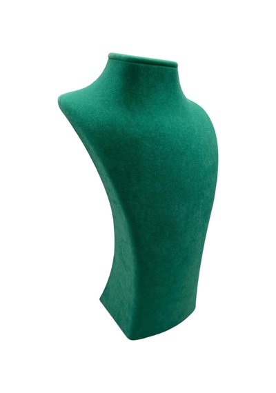 Süet Kumaş Yeşil Renk Boy 27/12 Cm Kolye Takı Sergileme Mankeni Yeşil