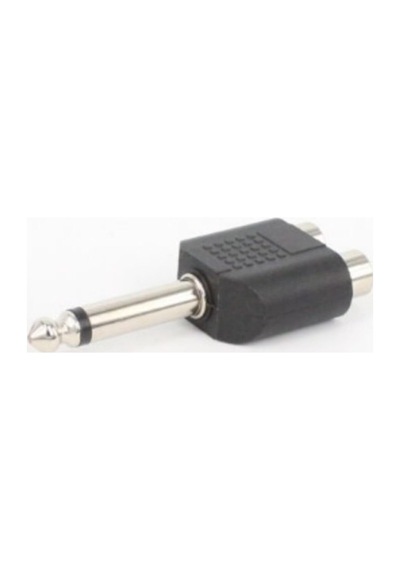 5 Adet 6.3mm Mono Anfi Amfi Mikrofon Ses Jakı Jack - 2 Rca Dişi Audıo Lale Tos Dönüştürücü