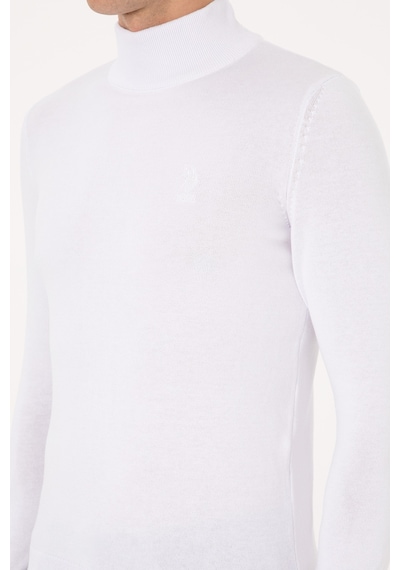 U.S. Polo Assn. Erkek Beyaz Basic Kazak 50307783-VR013
